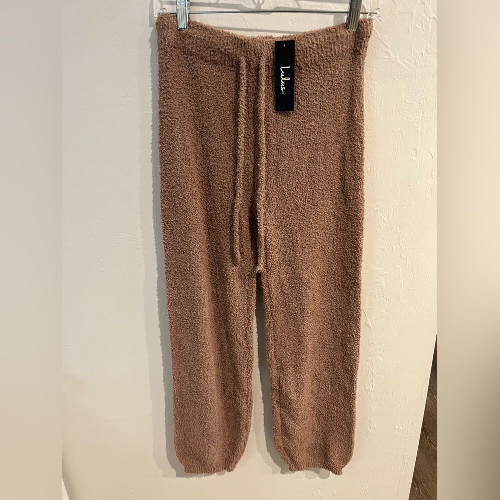 Lulus Soft Teddy Bear Joggers